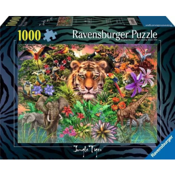 Puzzle 1000 Tygrys w ogrodzie